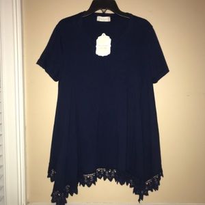Altar’d State Navy Flowy Top
